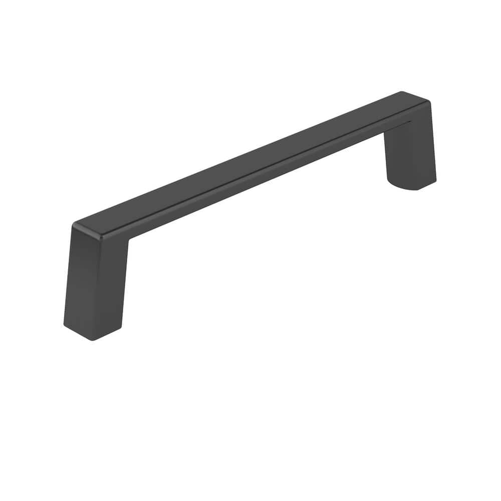 Richelieu BP9898192990, Lincoln 7-9/16 Inch Center to Center Contemporary  Cabinet Pull, Brushed Black