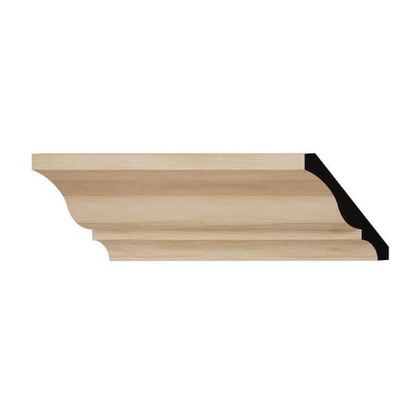 Ekena Millwork WM48 2.63 in. D x 3.34 in. W x 6 in. L Wood (White Oak) Crown Moulding Sample