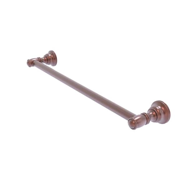 Allied Brass Carolina Collection 24 in. Wall Mounted Towel Bar in Antique Copper