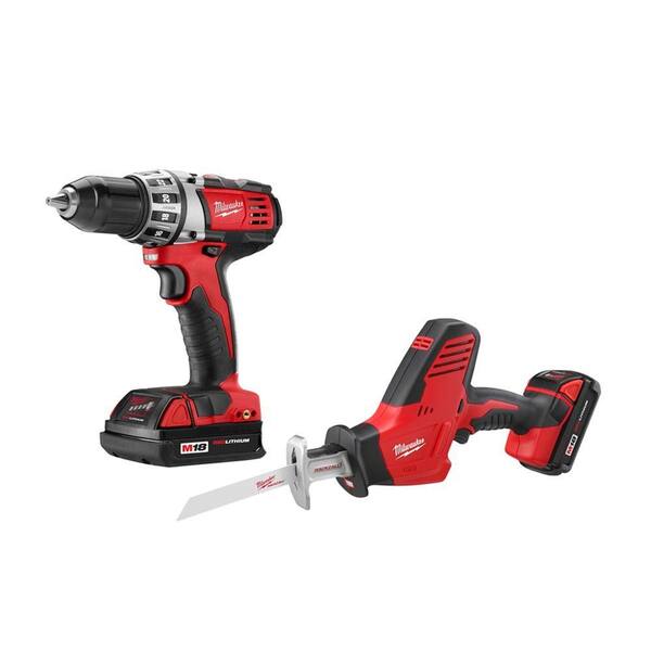 Milwaukee M18 18-Volt Lithium-Ion Cordless Hackzall/Driver Drill Kit