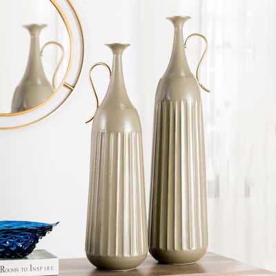 Deco 79 Clear Glass Coastal Style Vase 20 x 8 x 8 Inches Deco 79 Clear Glass Coastal Style Vase 20 x 8 x 8 Inches