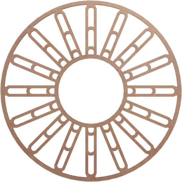 Ekena Millwork 0.25 in. x 8 in. x 22 in. Wood Medallion Moulding