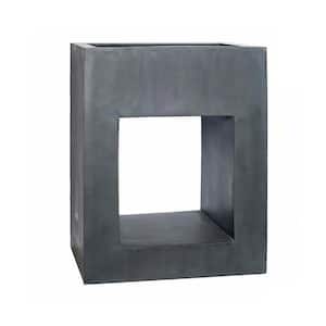 39 in. x 19.5 in. x 31.5 in. Gray Hole in 1 Rectangular Planter