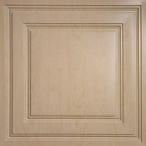 Ceilume Oxford Faux Wood-Sandal Evaluation Sample - 2 ft. x 2 ft. Lay-in Ceiling Panel