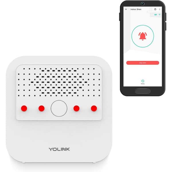 YoLink Smart Siren Alarm, Loud 110 dB, Wireless Alarm for Home Security/Intrusion/Burglar Alarm Kit
