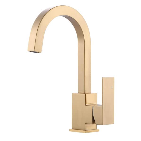 ALEASHA Single Handle Bar Faucet in Gold