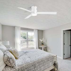 Addison 52 in. Indoor White Ceiling Fan with Integrated LED Light and Remote Control Included