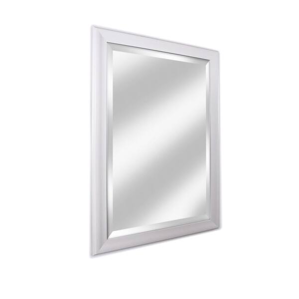 Alpine Art Mirror Large Rectangle White Beveled Glass Modern 40 25 In H X 28 W 77398kb The Home Depot Alpine Art Mirror Large Rectangle, Large Rectangular Modern Mirrors