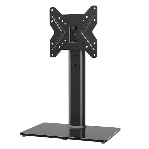 Angel Sar Adjustable Table Top TV Stand for 19 to 43 inch TVs with 90 Degree Swivel