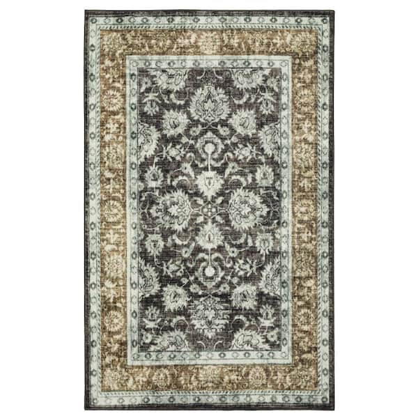 Mohawk Home Worcester Grey 4 ft. x 6 ft. Oriental Area Rug