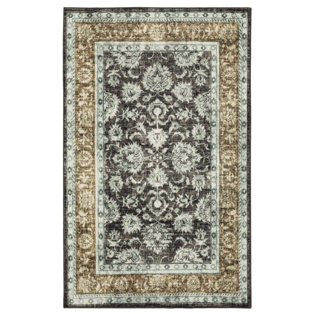 Mohawk Home Worcester Grey 9 ft. x 12 ft. Oriental Area Rug