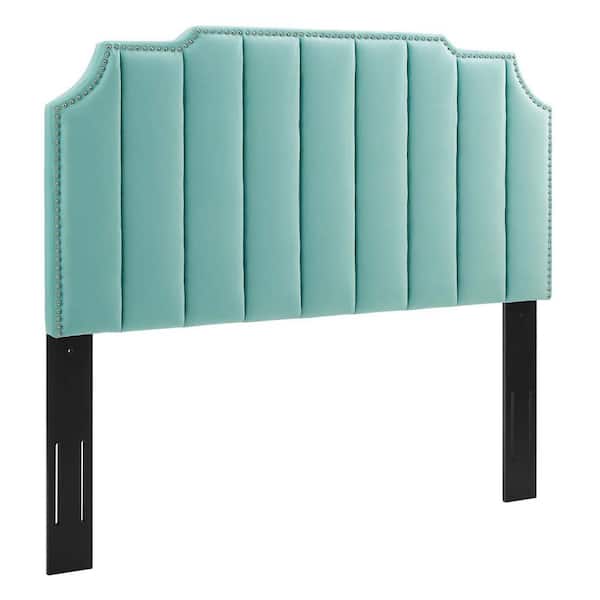 MODWAY Rosalind Mint Performance Velvet Twin Headboard