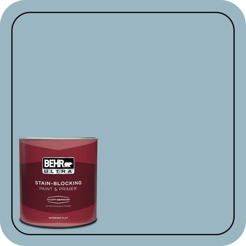 木版画『Peaceful blue 』 BEHR ULTRA 1 qt. #S470-3 Peaceful Blue Extra Durable Flat Interior