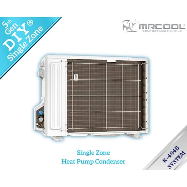 MRCOOL - 5th Gen DIY 12K BTU 23.5 SEER2 1-Ton Mini-Split Heat Pump Complete System-25 ft. Pre-Charged Line Set-115V-R454B