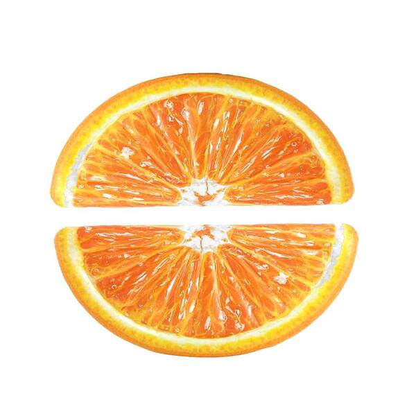 Intex 70 in. Giant Inflatable Orange Slice Swimming Pool Float Raft (2-Pack)