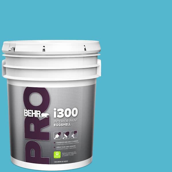 BEHR PRO 5 gal. #520B-5 Liquid Blue Eggshell Interior Paint
