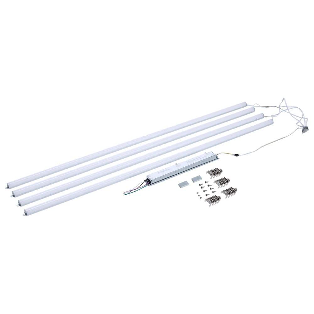 50/45/40/35/30-Watt Silver Integrated LED Lightbar Retrofit Kit, CCT and Watt Selectable 4 Bars x 4 ft. price history on PriceWatchPro