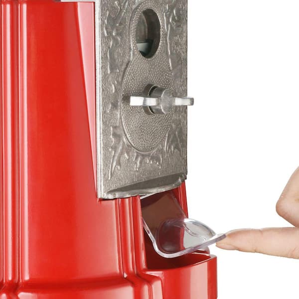 9" Classic Silver Gumball Machine Dispenser Made of Cast Iron 