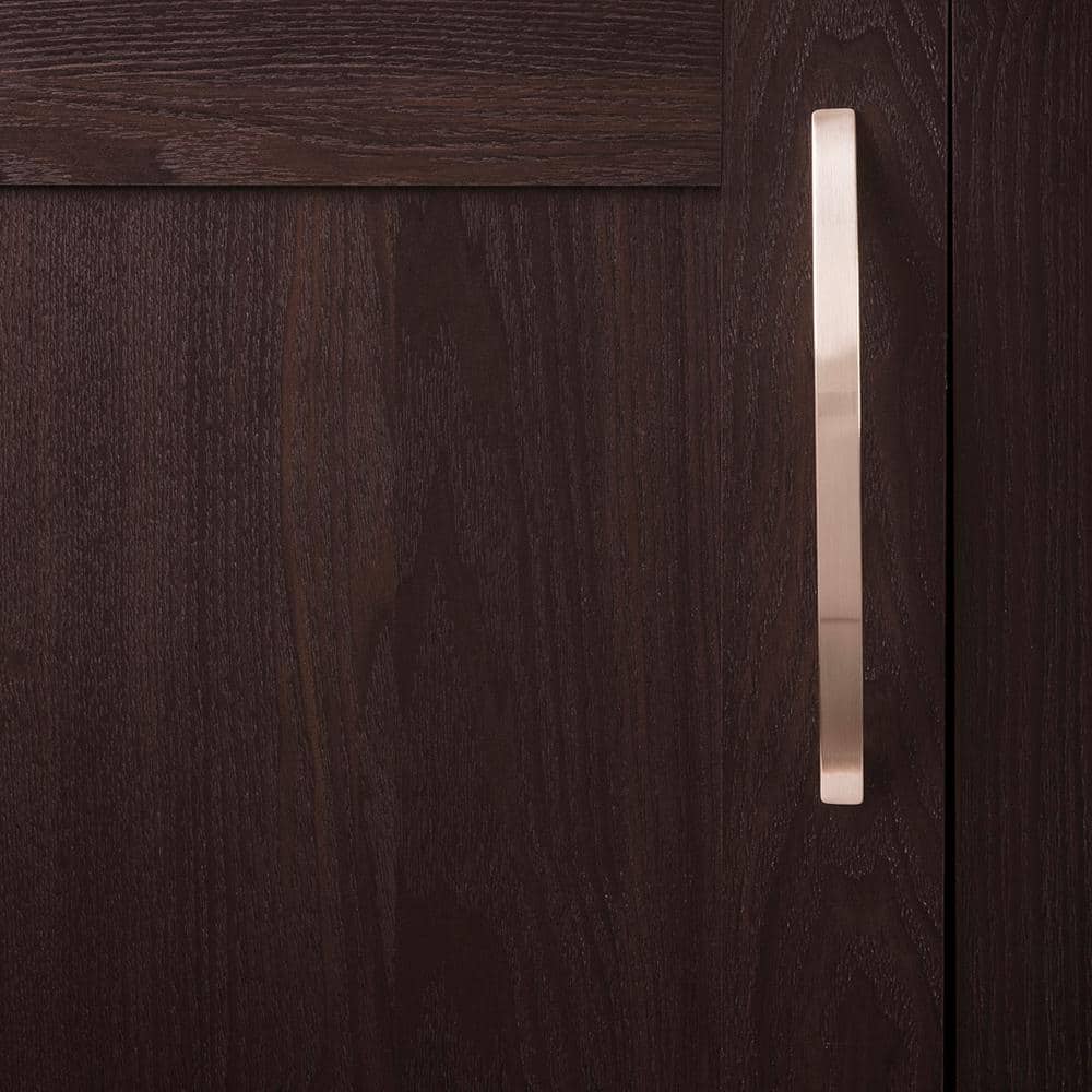 Satin Nickel 8" Arch Cabinet Handle with Mounting Hardware
