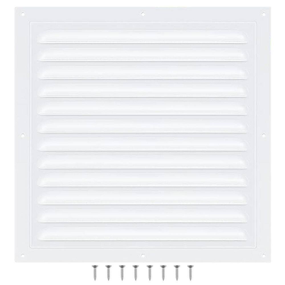 12 x 12 White Aluminum Attic Wall Shed Vent with Screen Mesh Louver Grille for Exterior Door House Garage Ceiling 2-Pack price history on PriceWatchPro