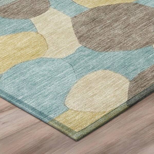 Chantille Machine Washable Indoor/Outdoor Abstract ACN3030 Sky 2 ft. x 3 ft. Accent Rug