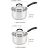 Cook N Home 1 qt. and 2 qt. Stainless Steel Saucepan 02701 - The Home Depot