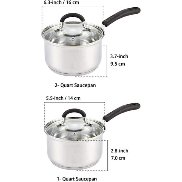 Chef's Classic™ Nonstick Stainless 2 Quart Saucepan