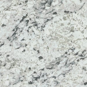 3 in. x 5 in. Laminate Sheet Sample in White Ice Granite with Artisan Finish