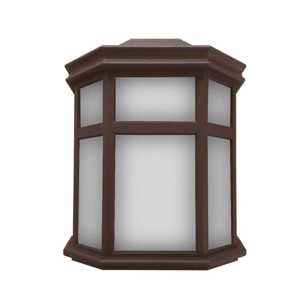 Sedona Bronze Frosted Acrylic LED Outdoor Sconce