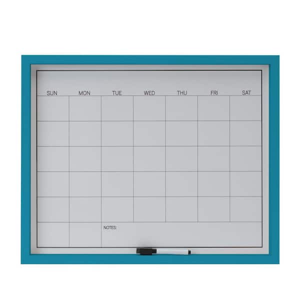 Mikasa 21 x 17 in. Teal White Board Calendar