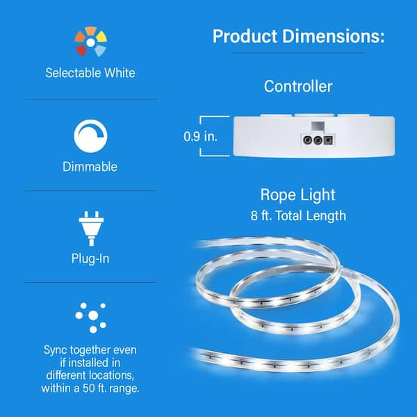 Feit Electric White Onesync Under Cabinet Wireless Remote Control