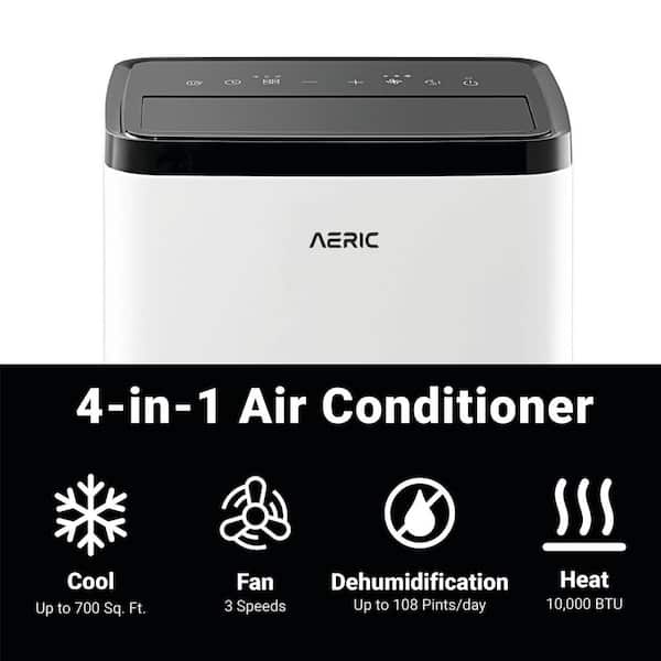 10,000 BTU SACC (14,000 BTU ASHRAE) 115-Volt Portable Air Conditioner with  Heat