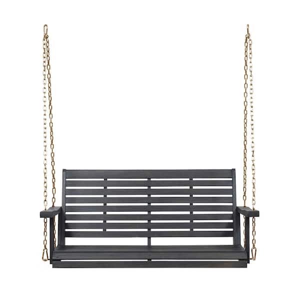 Unbranded 49.5 in. Seats 2-People Wood Patio Swing Porch Swing