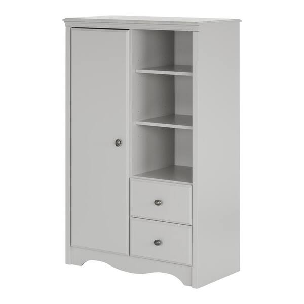 South Shore Angel Soft Gray Armoire