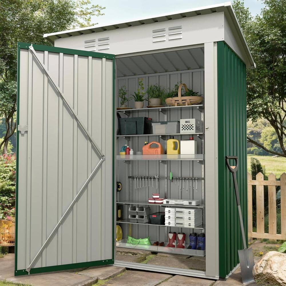 5x3 Ft Multi Purpose Outdoor Storage Shed Lockable Door Anti Corrosion price history on PriceWatchPro