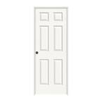 36 in. x 80 in. Colonist Vanilla Painted Right-Hand Smooth Solid Core Molded Composite MDF Single Prehung Interior Door