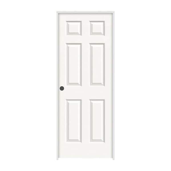 JELD-WEN 36 in. x 80 in. Colonist Vanilla Painted Right-Hand Smooth Molded Composite Single Prehung Interior Door