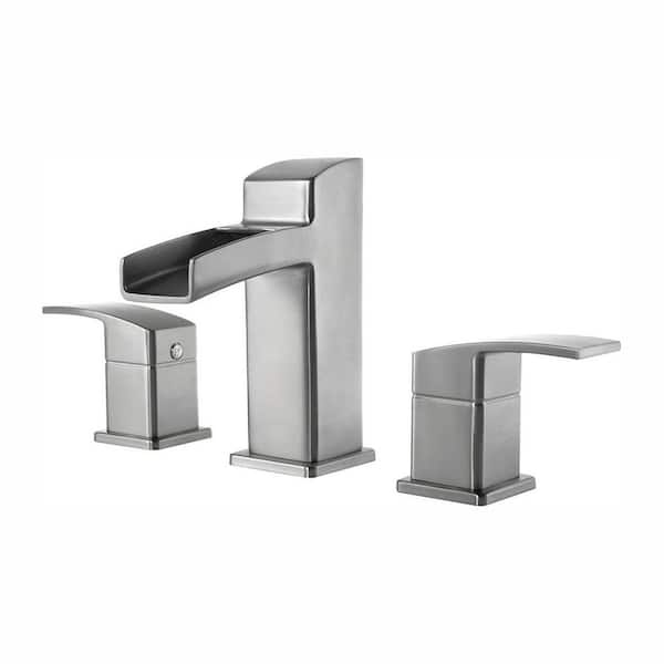 Pfister Kenzo 8 in. Widespread 2-Handle Bathroom Faucet in Brushed ...