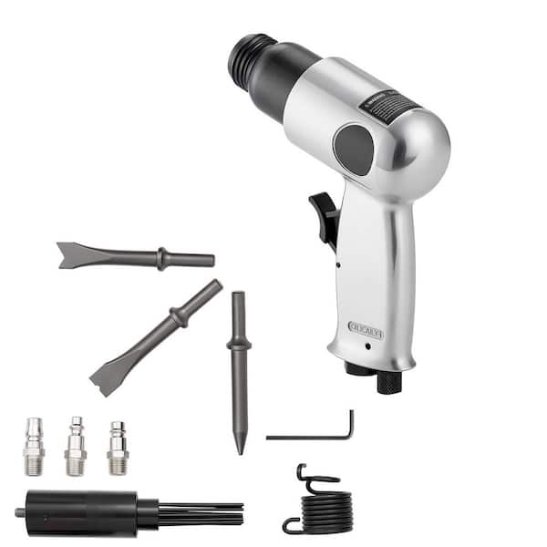 4500BPM Pneumatic Hammer with Needle Scaler and 4-Chisels, Air Hammer Compact Tool for Cutting and Demolishing