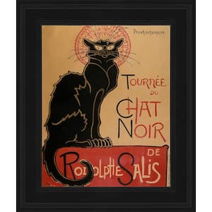 Tour of Rodolphe Salis' Chat Noir by Theophile Steinlen Gallery Black Framed Travel Art Print 10.5 in. x 12.5 in.