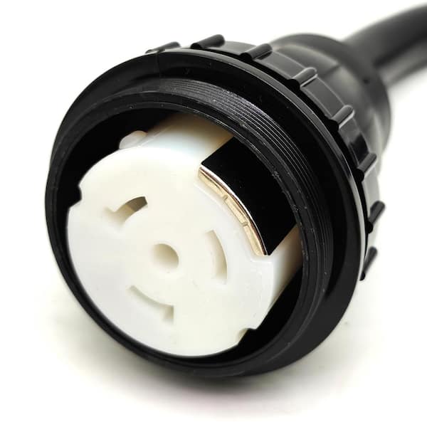 25 ft. STW 6/3+8/1 RV/Marine 50 Amp 125/250-Volt NEMA 14-50P Straight Plug  to Twist Lock SS2-50R Generator Power Cord