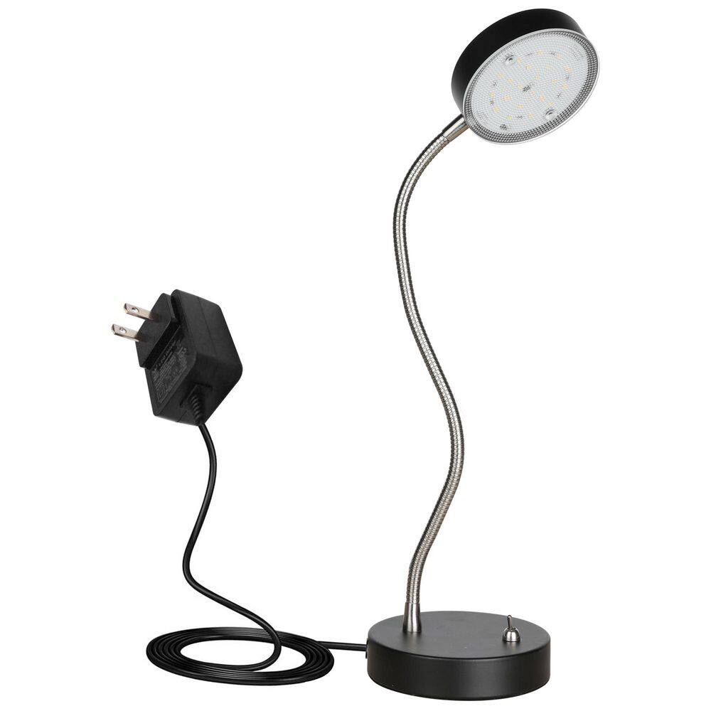 19.25 in. Black 360° Flexible Gooseneck LED Desk Lamp price history on PriceWatchPro