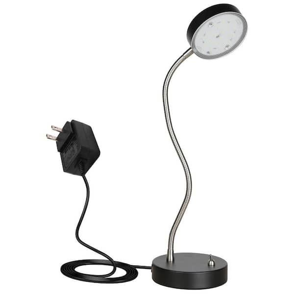 Lecoht 19.25 in. Black 360° Flexible Gooseneck LED Desk Lamp Light for Desk, Bed, Office, and Dorm Room