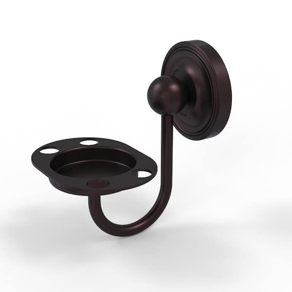 Allied Brass Prestige Regal Collection Wall Mounted Tumbler Holder/Toothbrush Holder in Antique Bronze