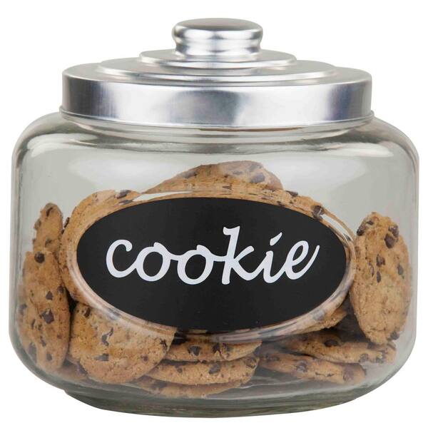 Home Basics 108.20 oz. Cookie Jar with Metal Top