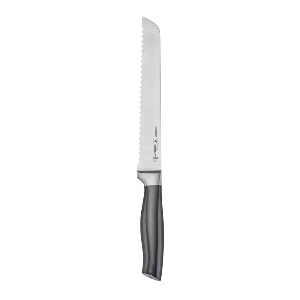 HENCKELS Graphite 13-Piece Knife Set with Block, Kitchen Knife Sharpener, Chef Knife, Steak Knife, Black, Stainless Steel