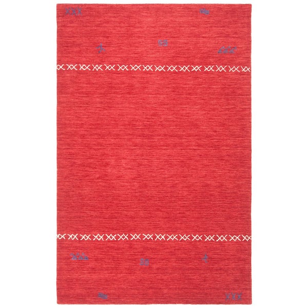 Himalaya 2 ft. x 3 ft. Red Crosses Marle Area Rug