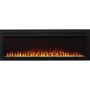 Purview 60 in. Wall-Mount Electric Fireplace in Black