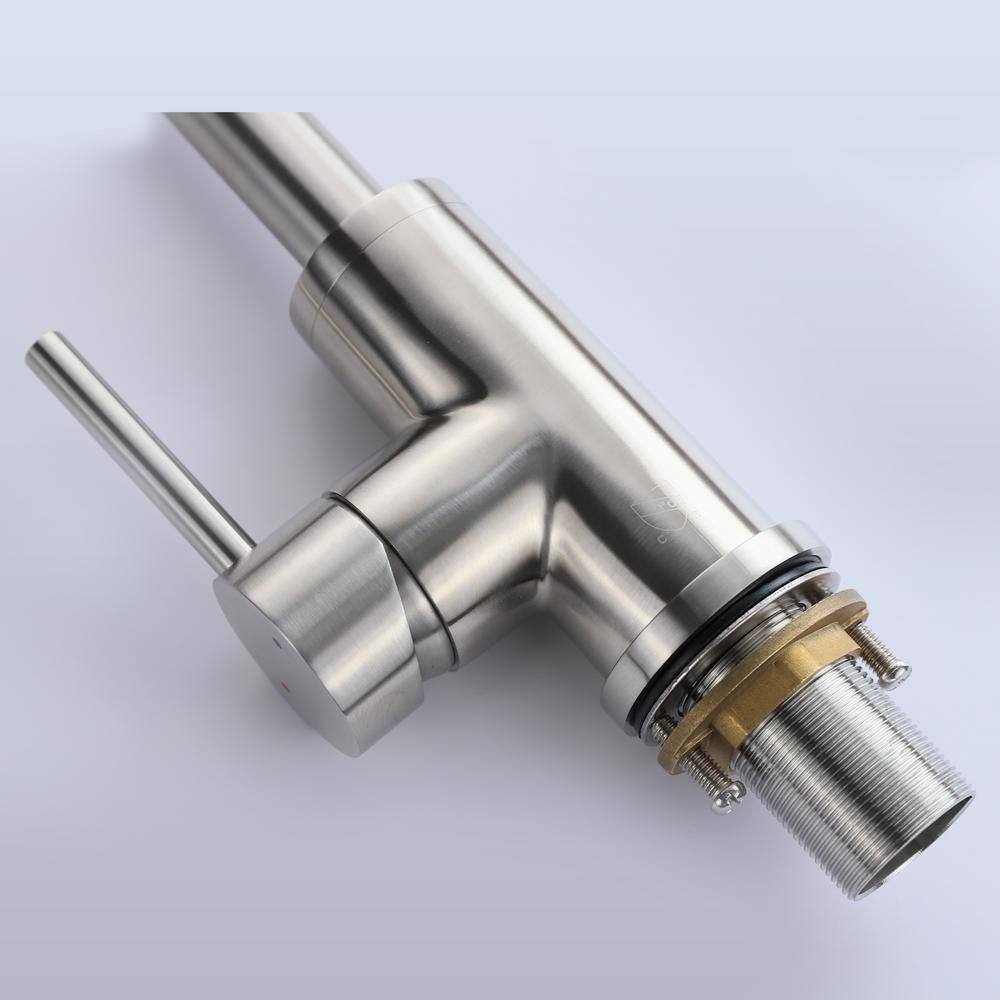 Brushed Nickel Stainless Steel Kitchen Faucet