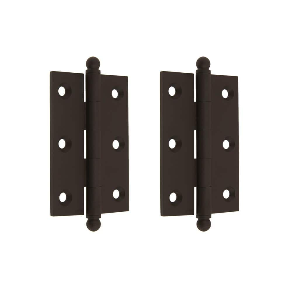 idh by St. Simons 3 in. x 2 in. Oil-Rubbed Bronze Brass Solid Extruded  Loose Pin Mortise Cabinet Hinge (1-Pair) 83020-10B - The Home Depot